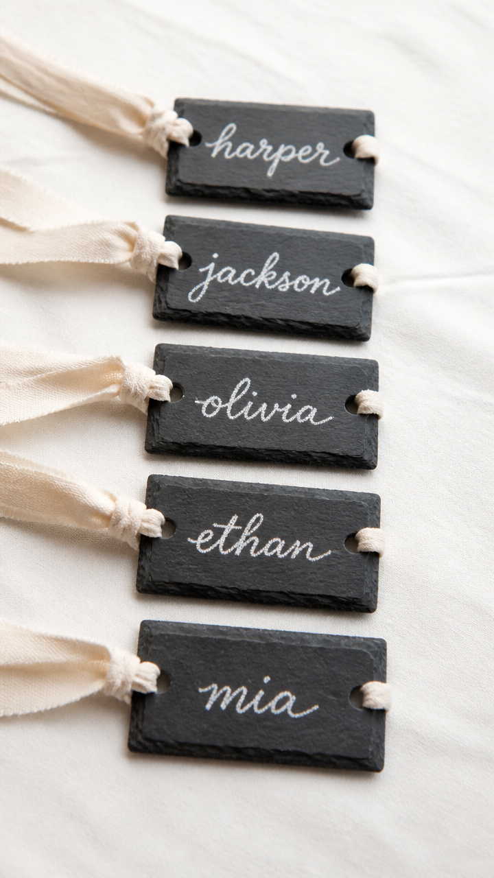 Mini Chalkboard Slate Tags