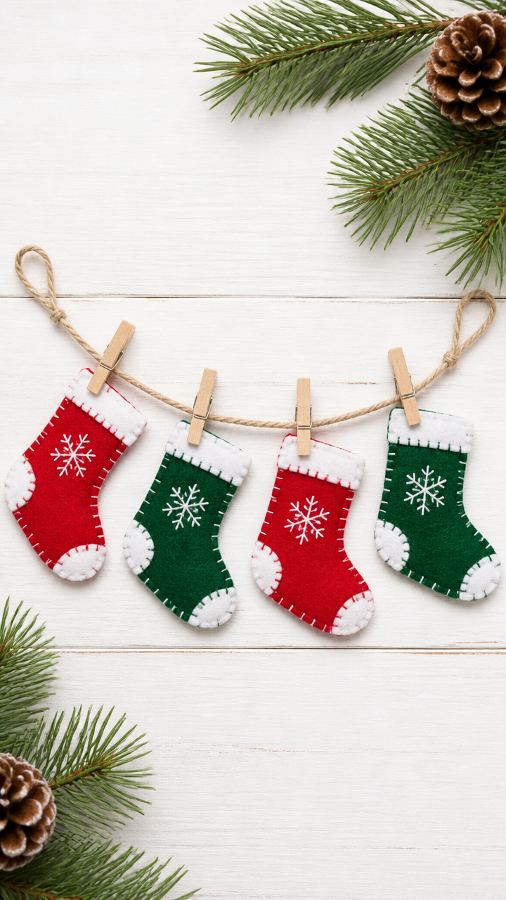 Mini Clothesline Ornaments