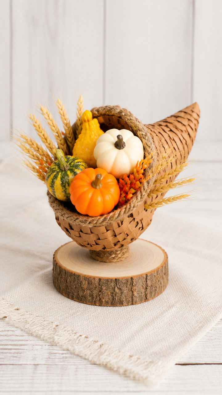 Mini Cornucopia Centerpieces