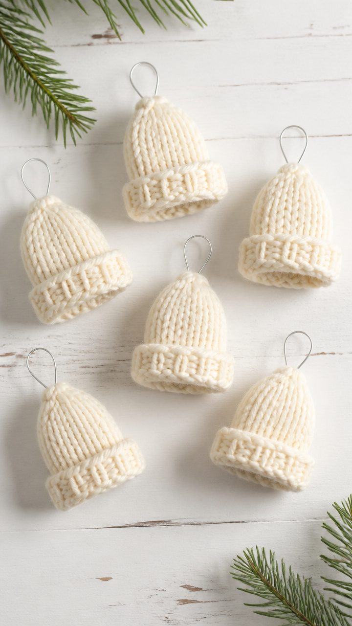 Mini Knit Wool Snowcaps