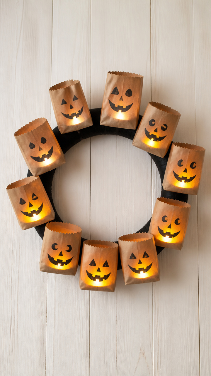 Mini Paper Bag Jack-O'-Lanterns