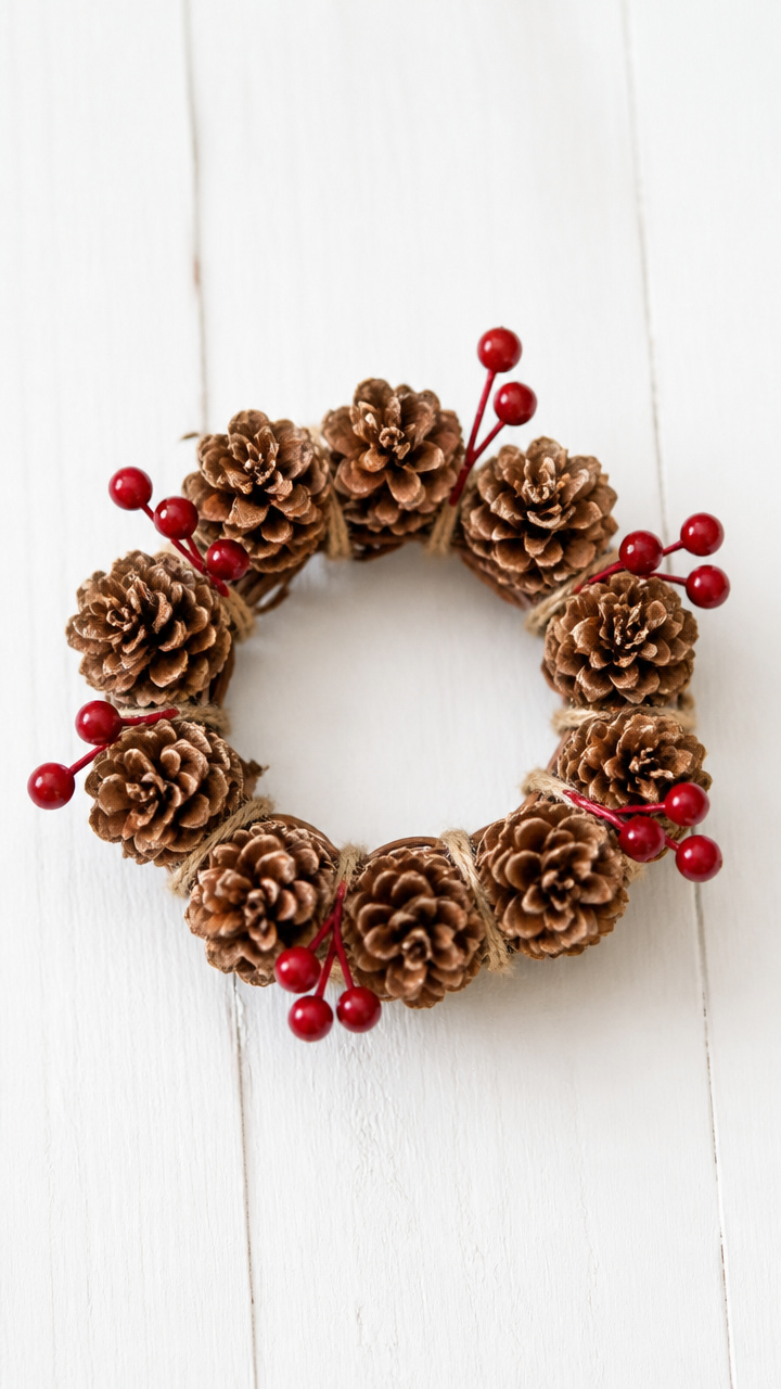 Mini Pinecone Wreaths