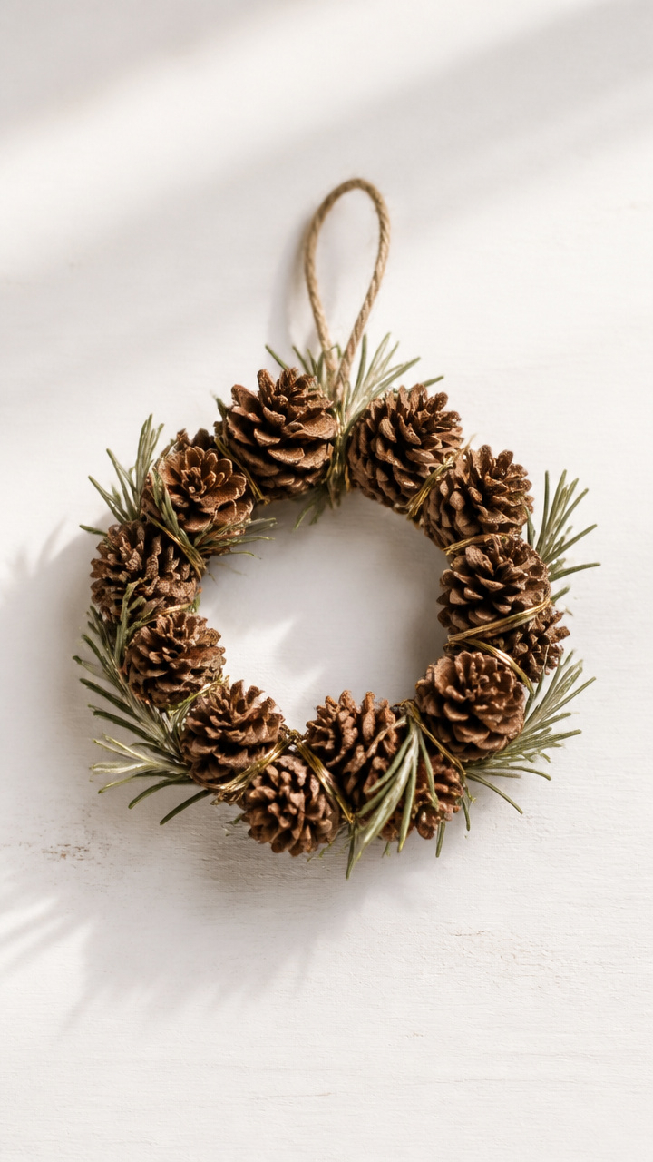 Mini Pinecone Wreaths