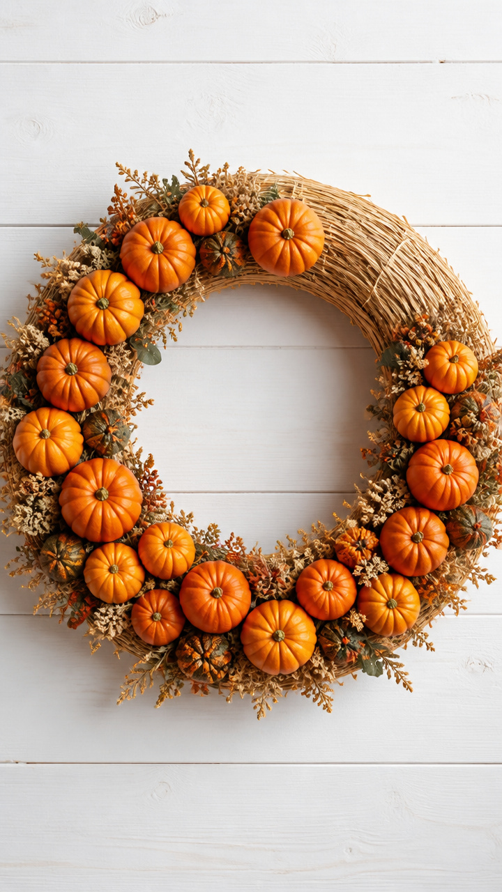 Mini Pumpkin Patch Wreath