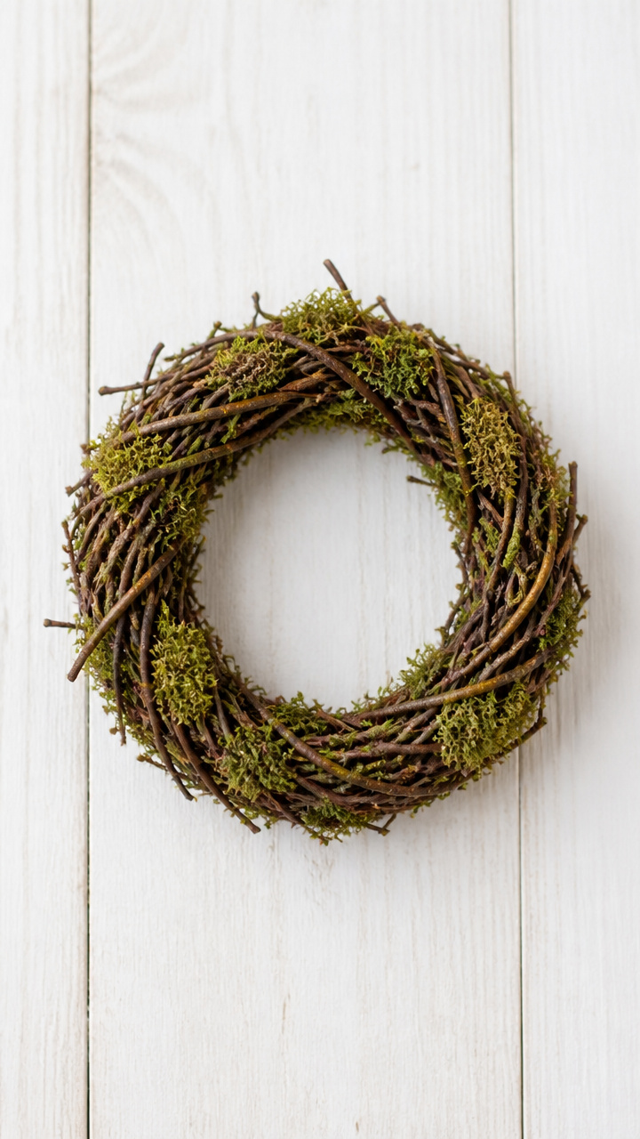 Mini Twig and Moss Ring