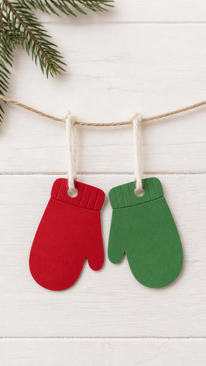 Mitten Pair Hang Tag