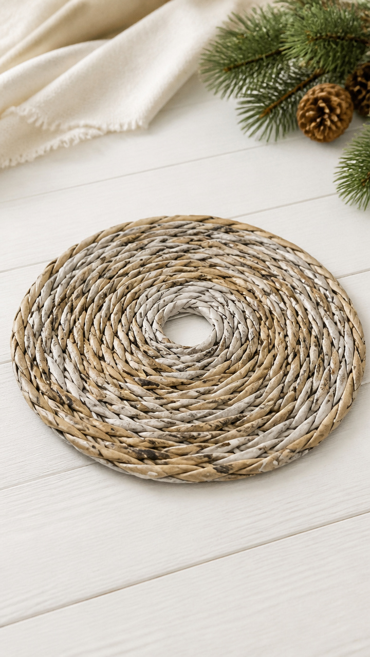 Newspaper Woven Tree Skirt