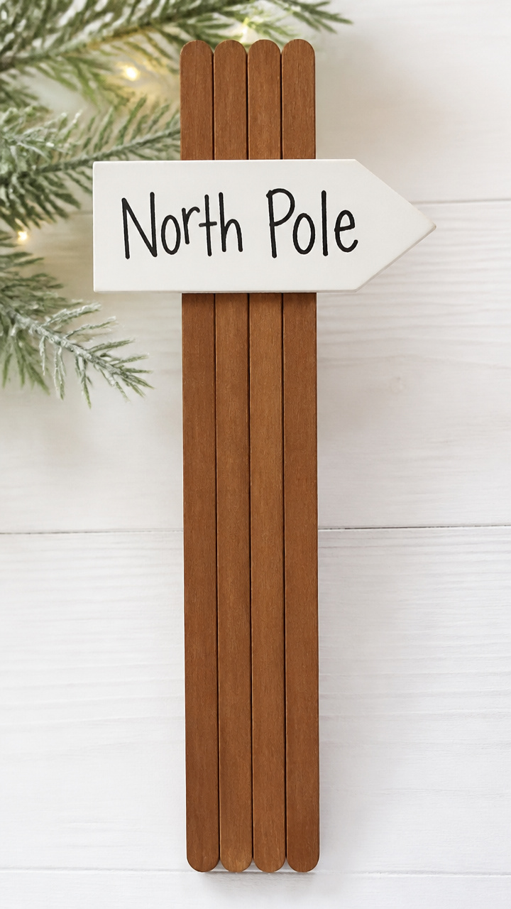North Pole Marker Sign
