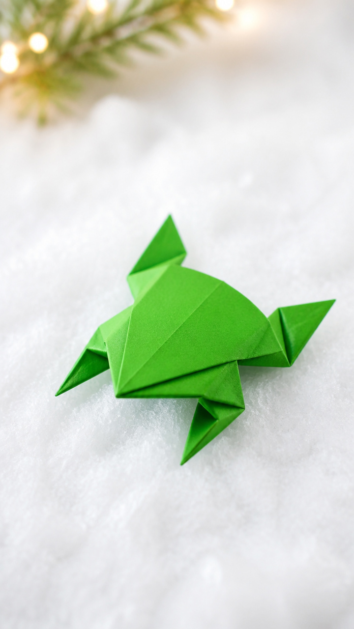 Origami Jumping Frogs