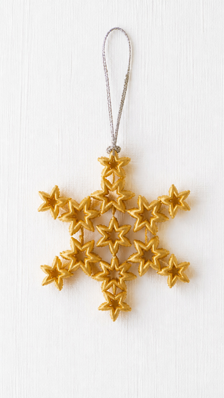Pasta Star Ornaments