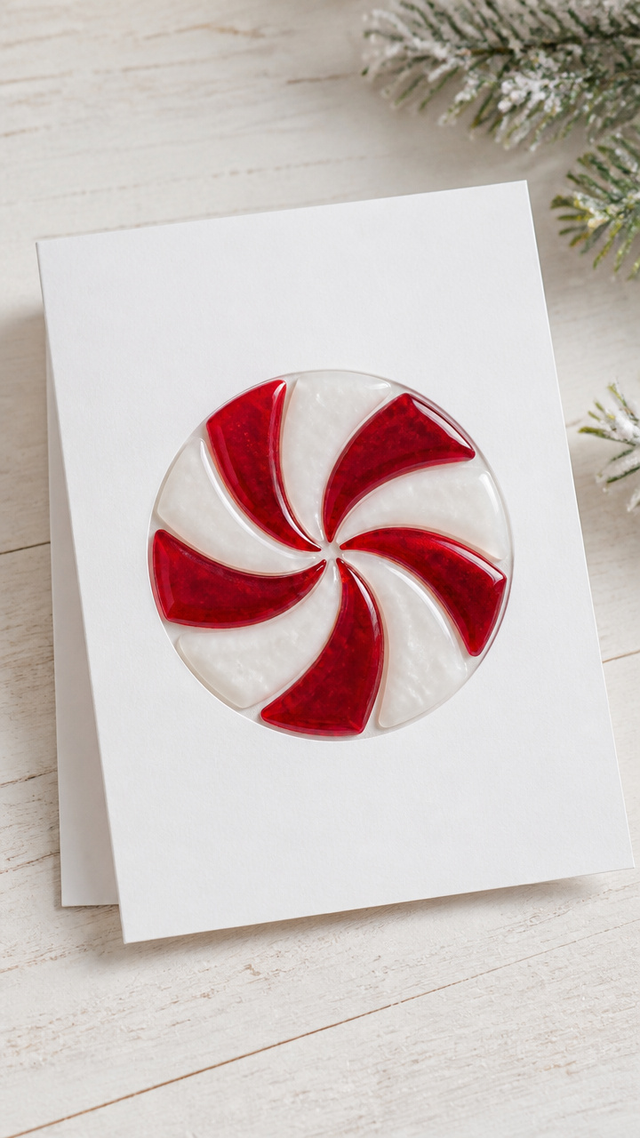 Peppermint Candy Slice Cards