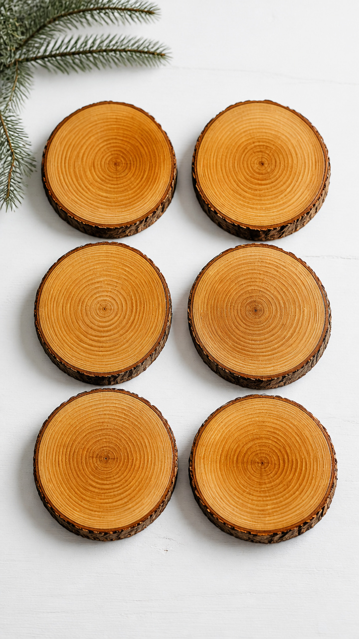 Pine Slice Coasters