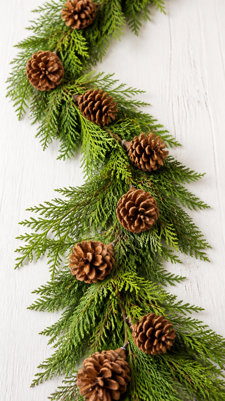 Pinecone and Cedar Garland