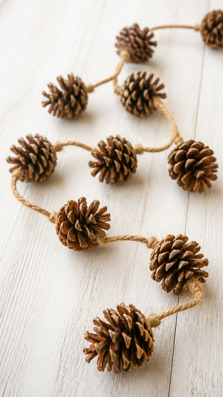 Pinecone and Jute Garland