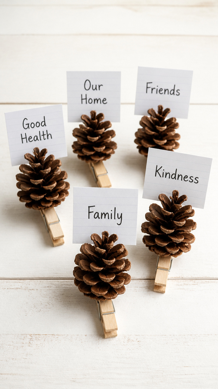 Pinecone Gratitude Trees