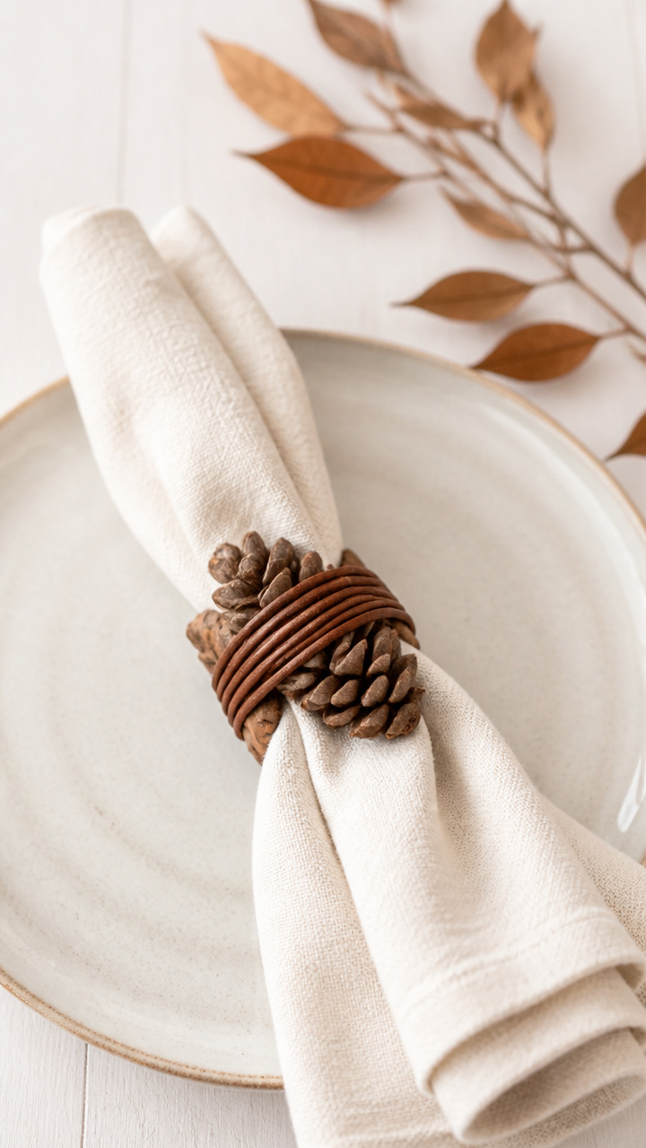 Pinecone Napkin Rings
