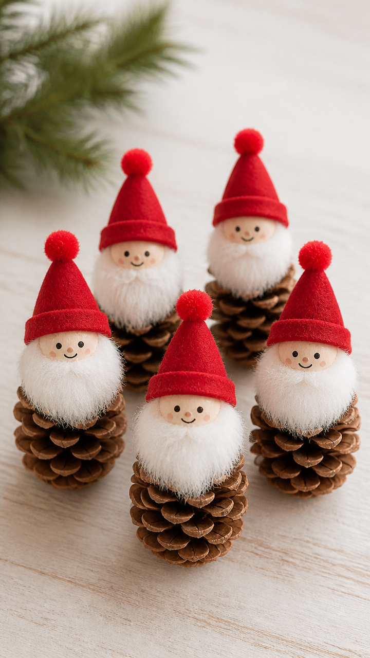 Pinecone Santas