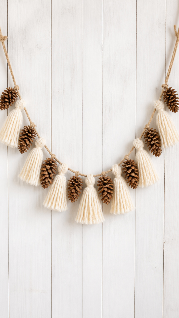 Pinecone Tassel Garland