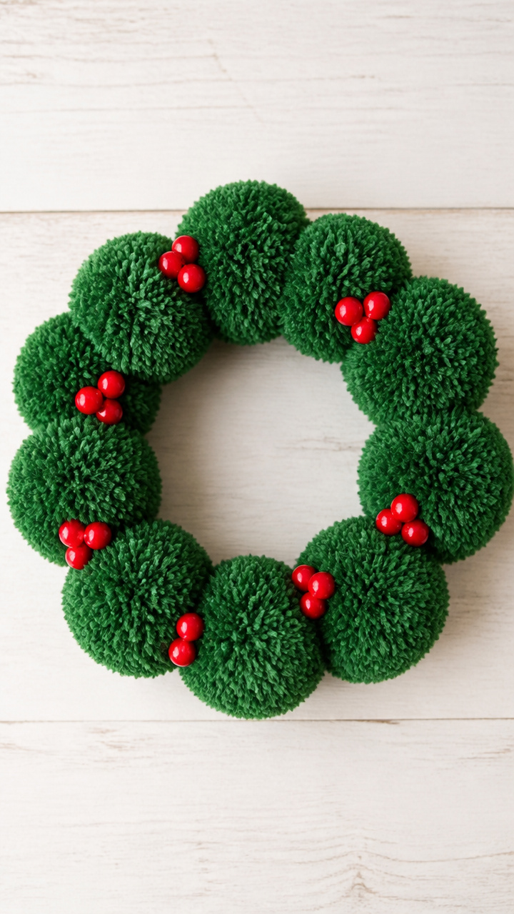 Pom-Pom Wreaths