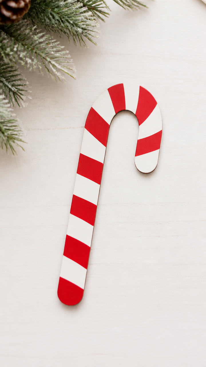 Popsicle Stick Candy Canes