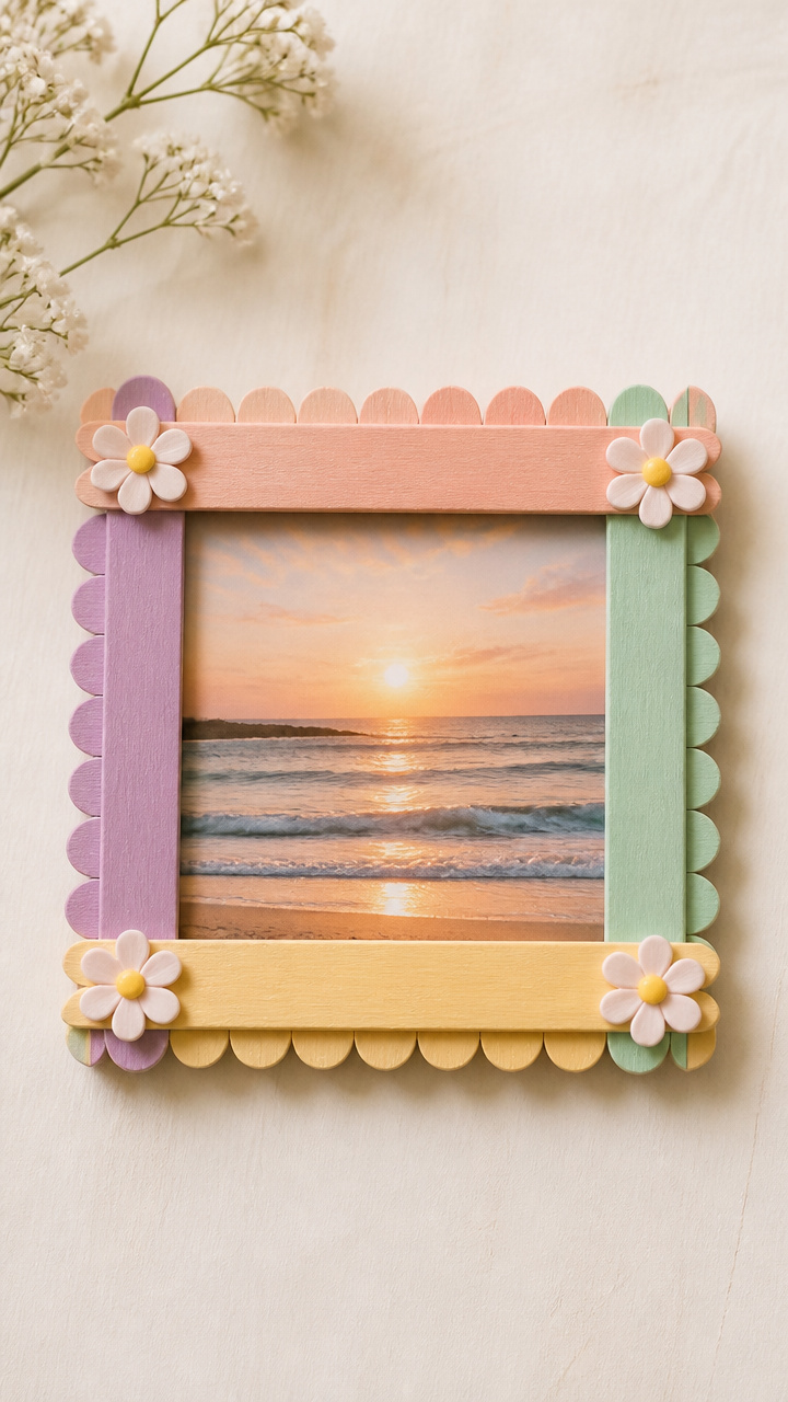 Popsicle Stick Picture Frames