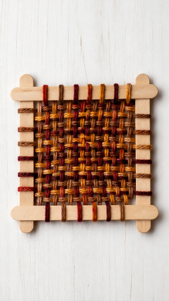 Popsicle Stick Weaving Frames
