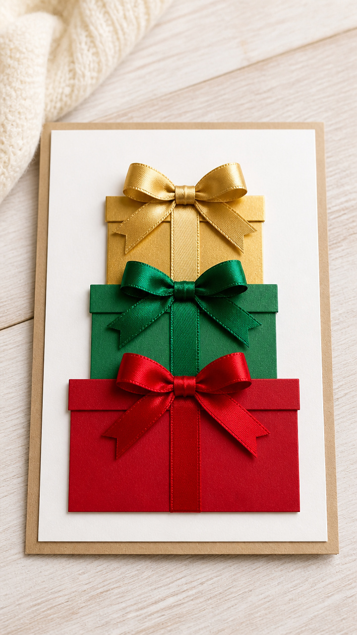 Present Stack with Bow Toppers
