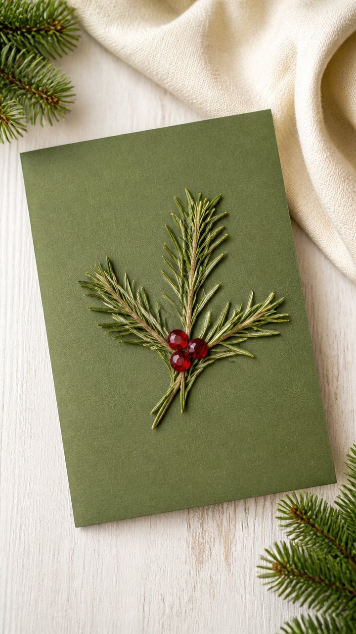 Pressed Herb Holly Sprigs
