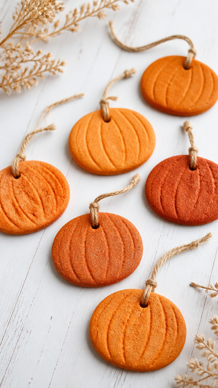 Pumpkin Salt Dough Ornaments