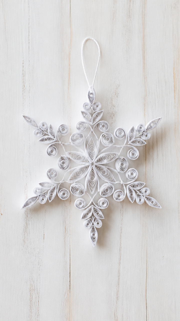 Quilled Paper Snowflakes
