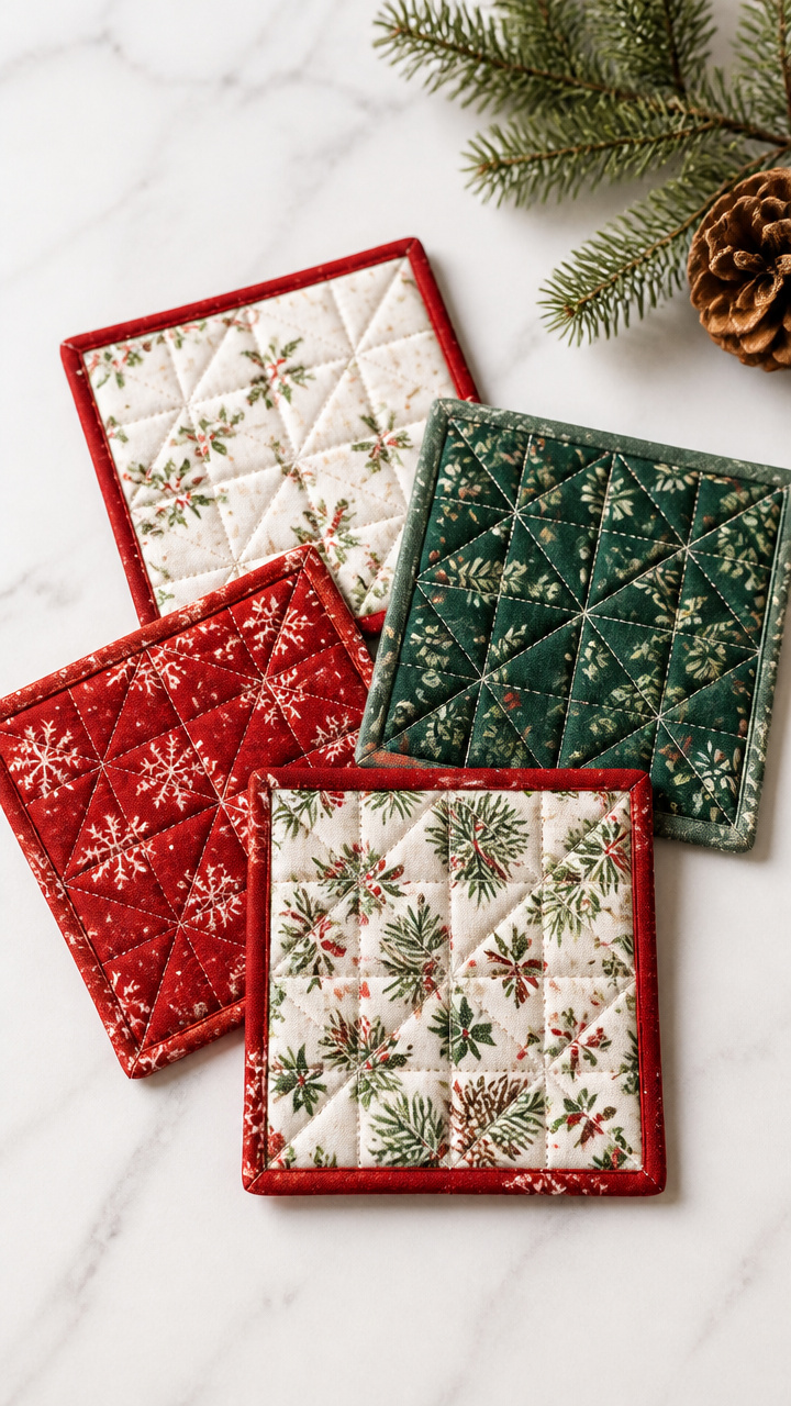 Quilted Coaster Set