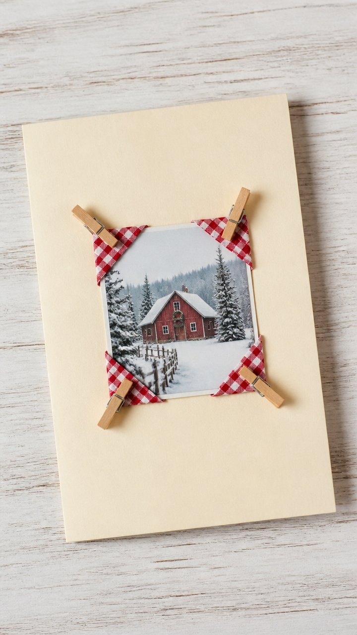 Ribbon-Framed Photo Corner
