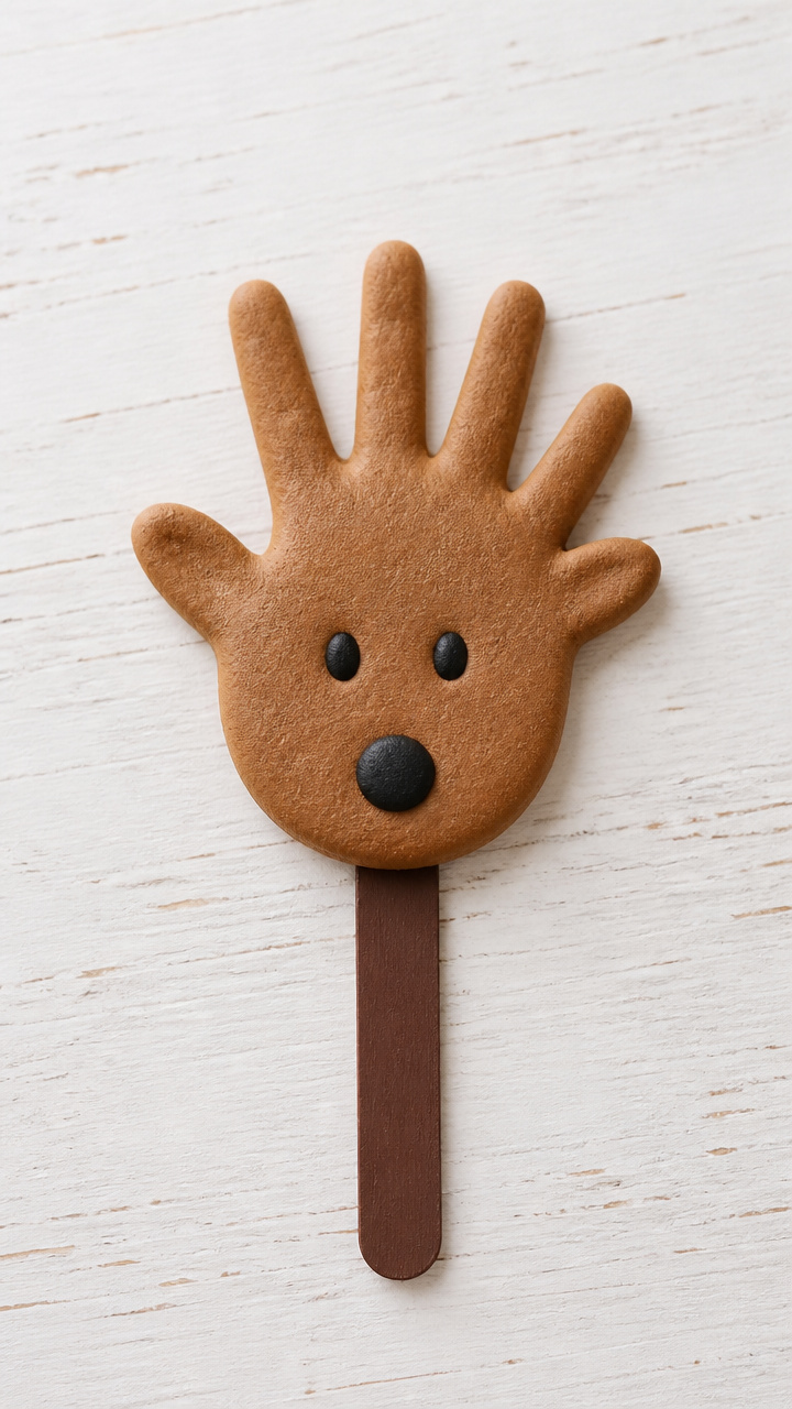 Salt Dough Handprint Reindeer