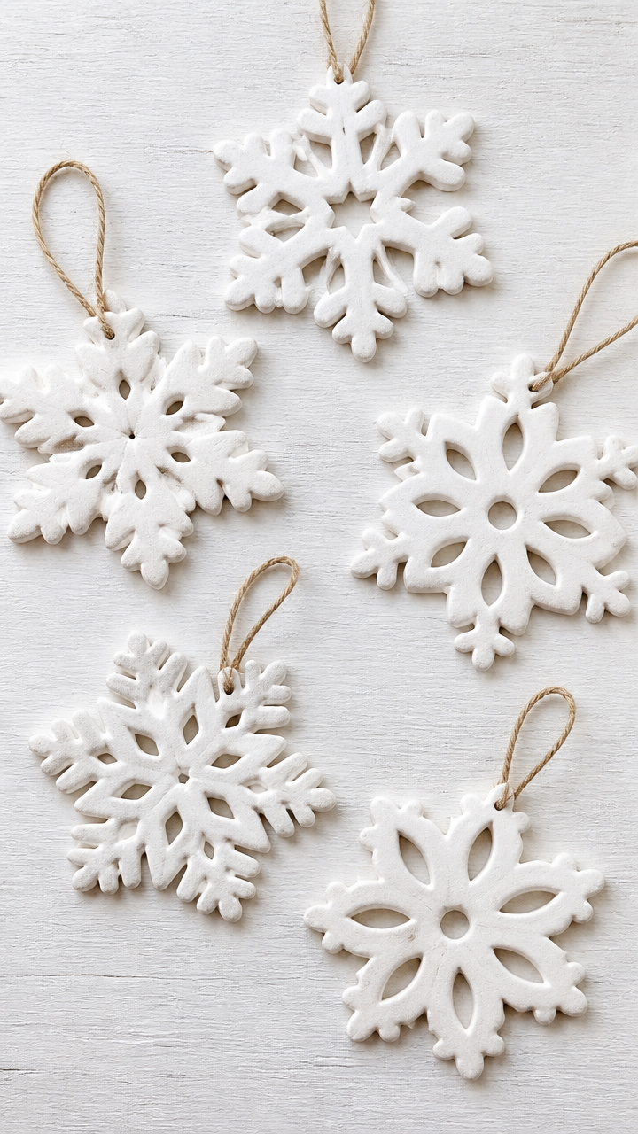 Salt Dough Snowflakes