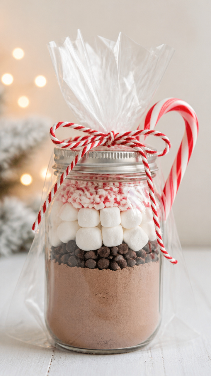 Santaβs Cocoa Mix Jars