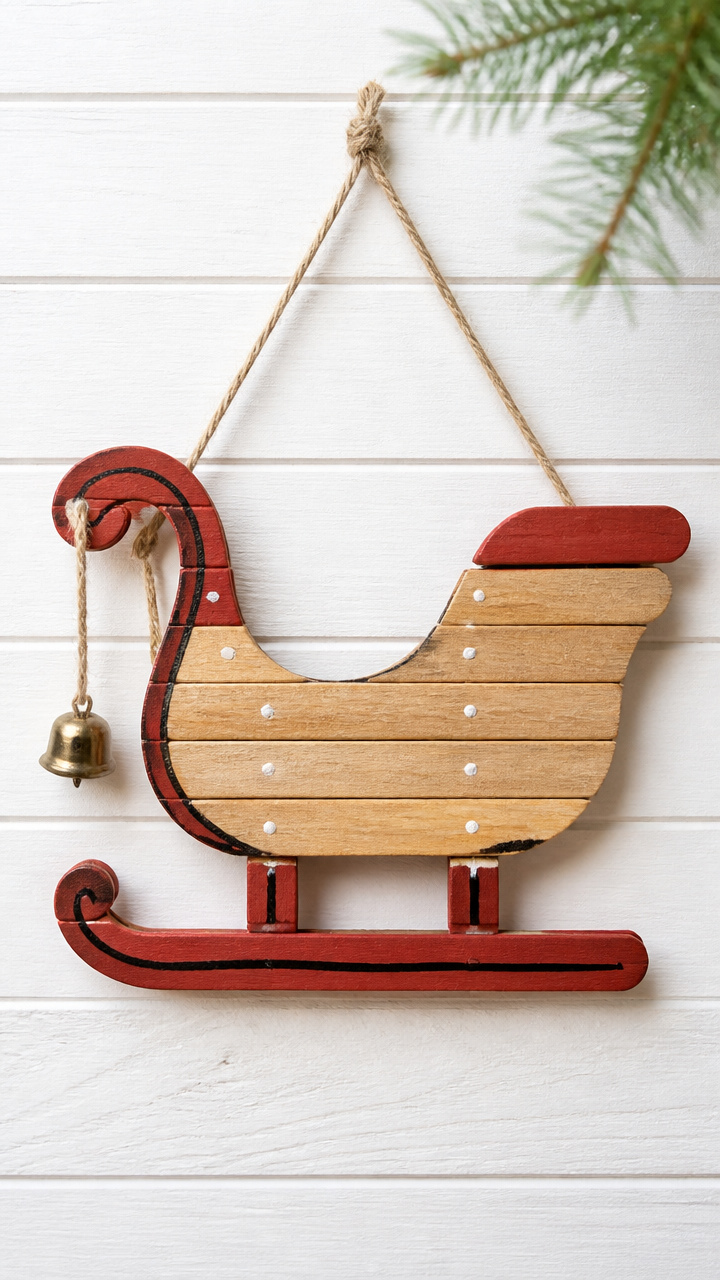 Santaβs Sleigh Wall Hanging