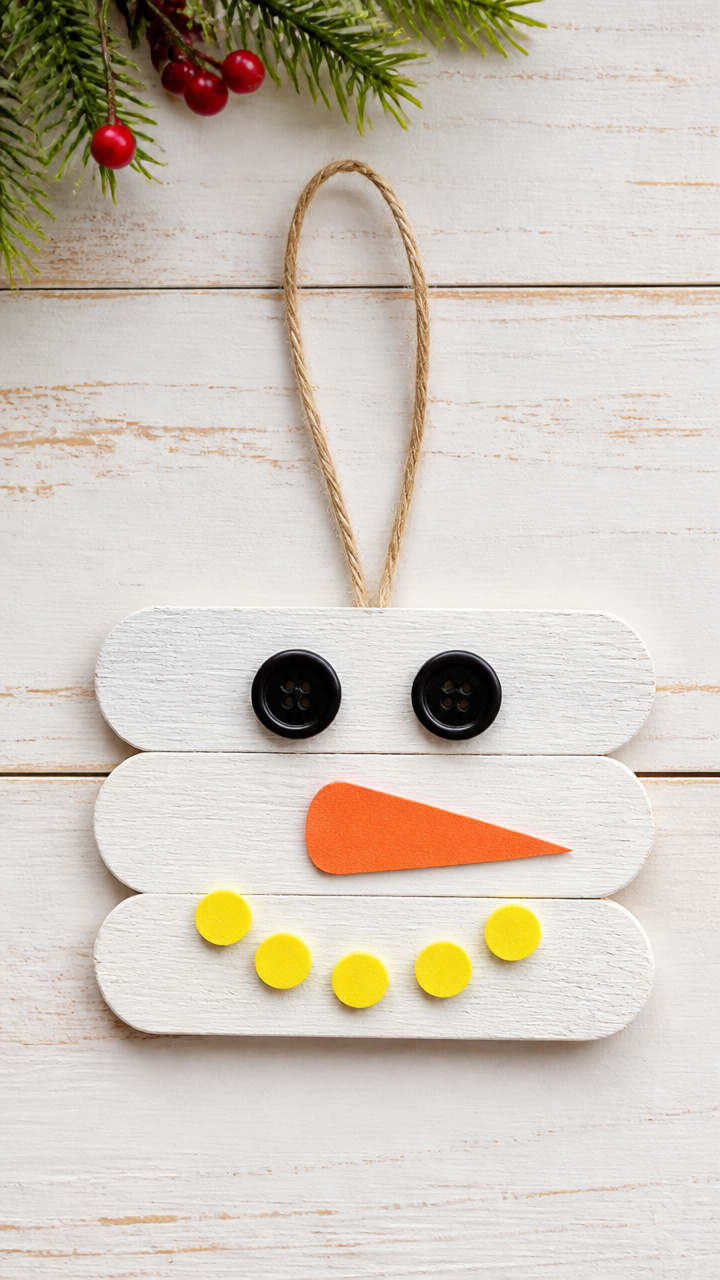 Snowman Face Ornament