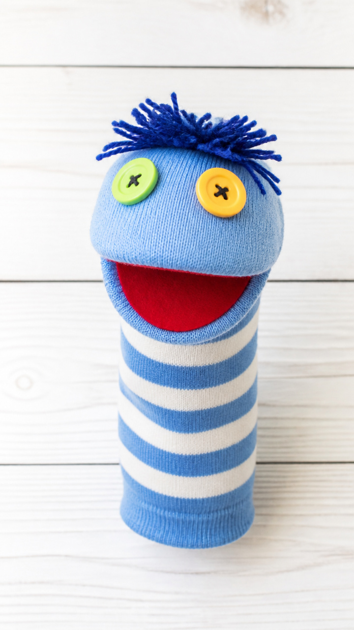 Sock Puppets with Buttons