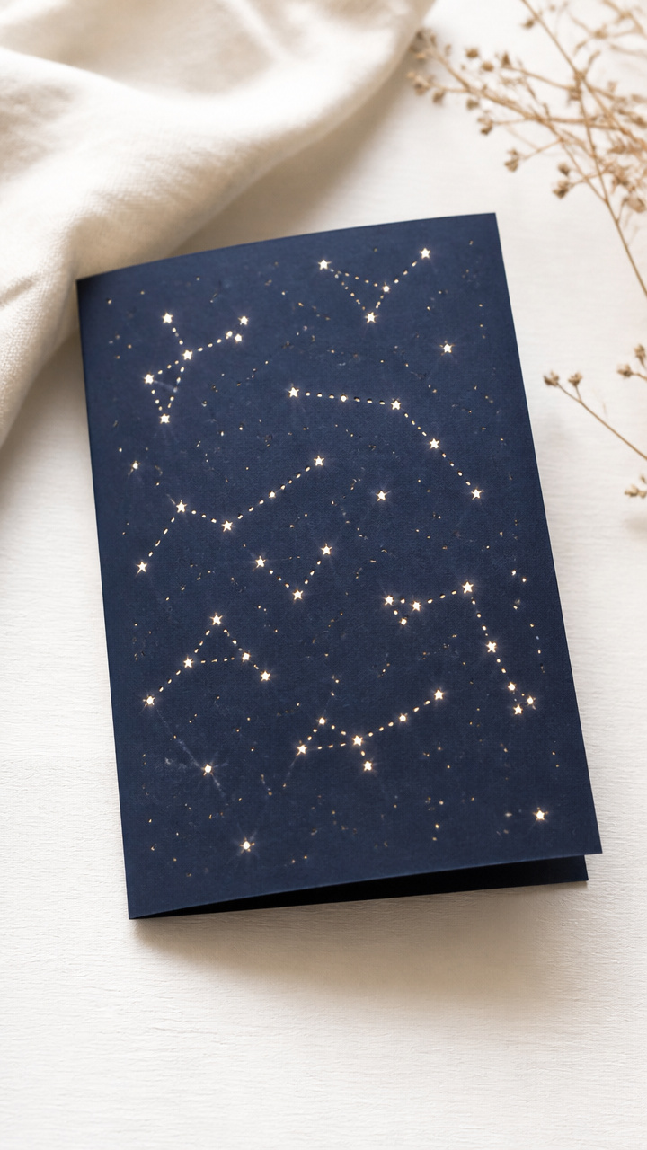 Stitch-Punched Starry Night