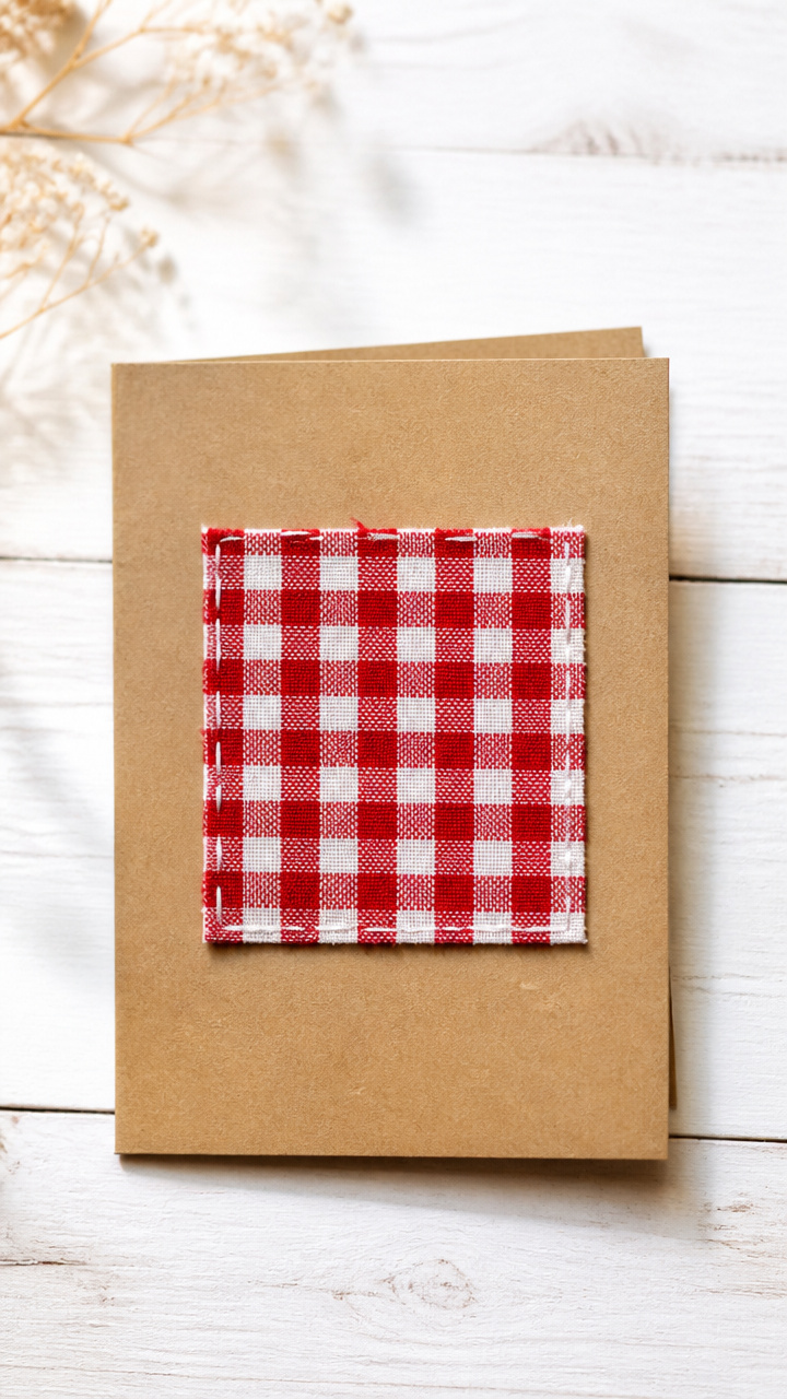 Stitched Fabric Patch Cards