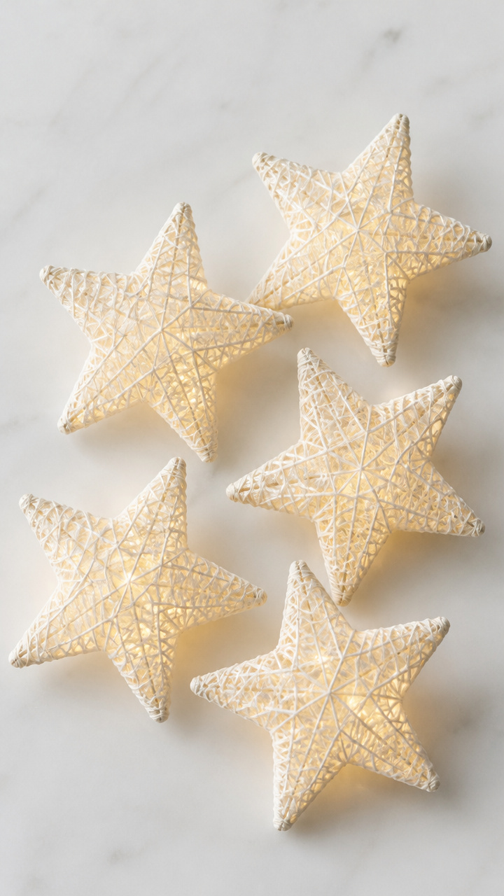 String-Dipped Paper Stars