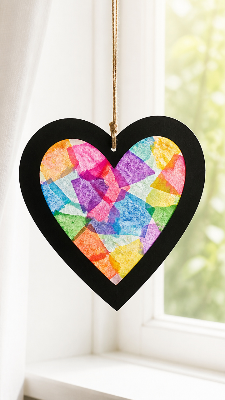 Tissue Paper Stained Glass