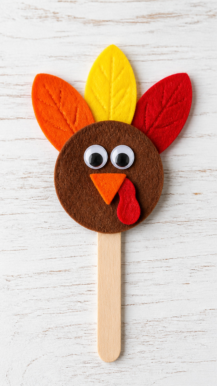 Turkey Puppet Stick