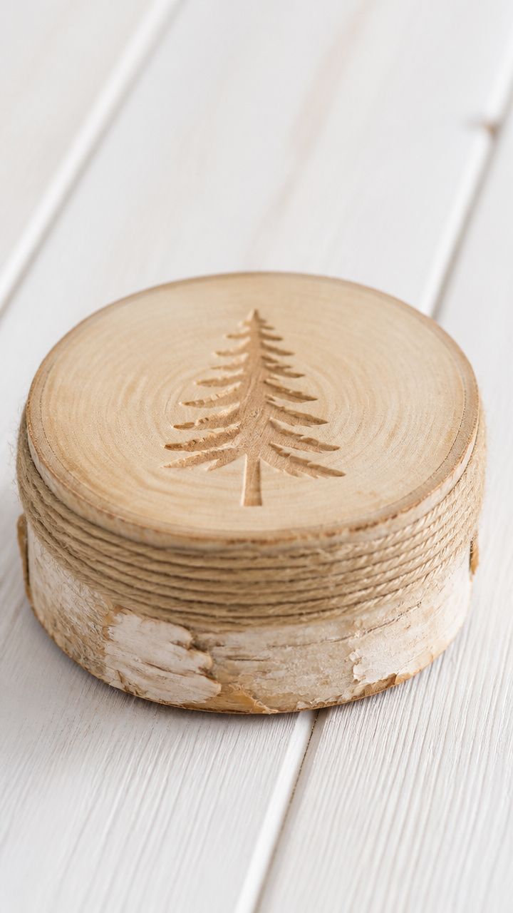 Twine-Wrapped Birch Logs
