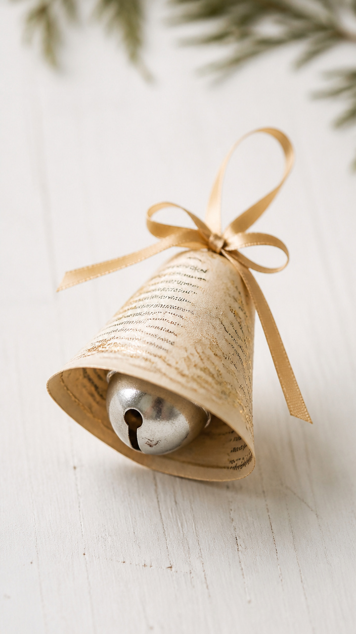 Vintage Book Page Bell