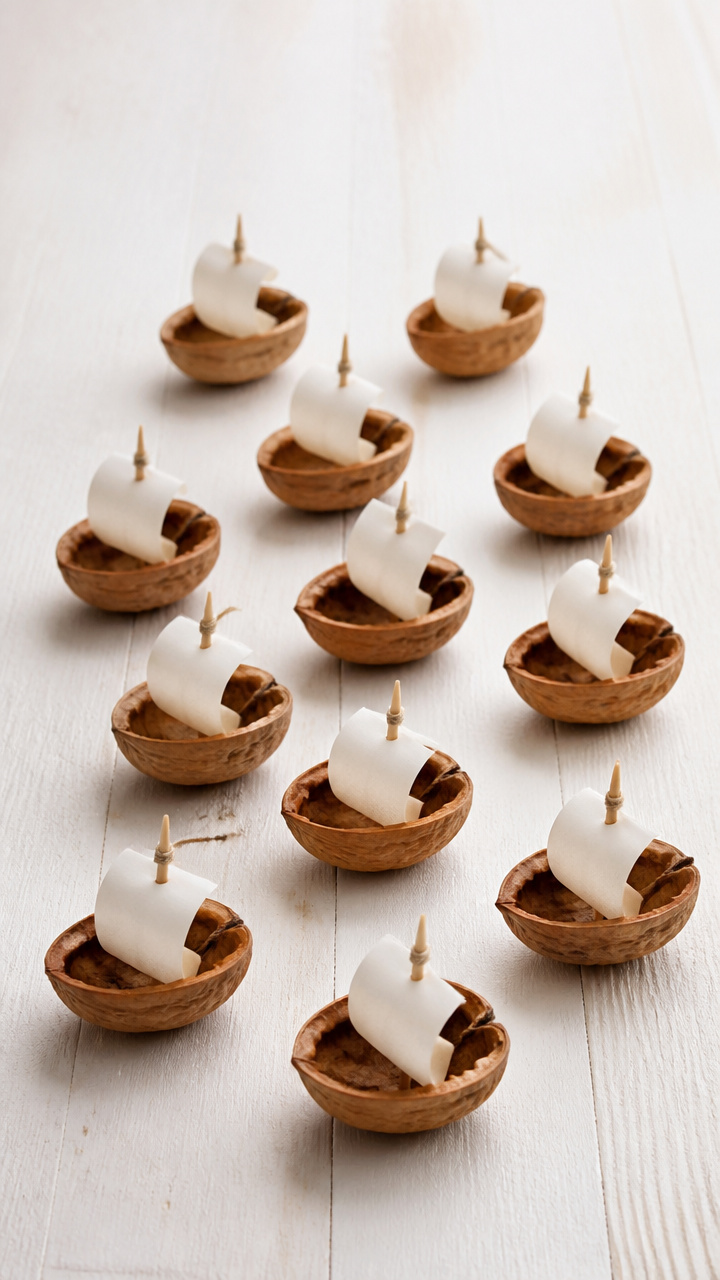 Walnut Shell Tiny Boats