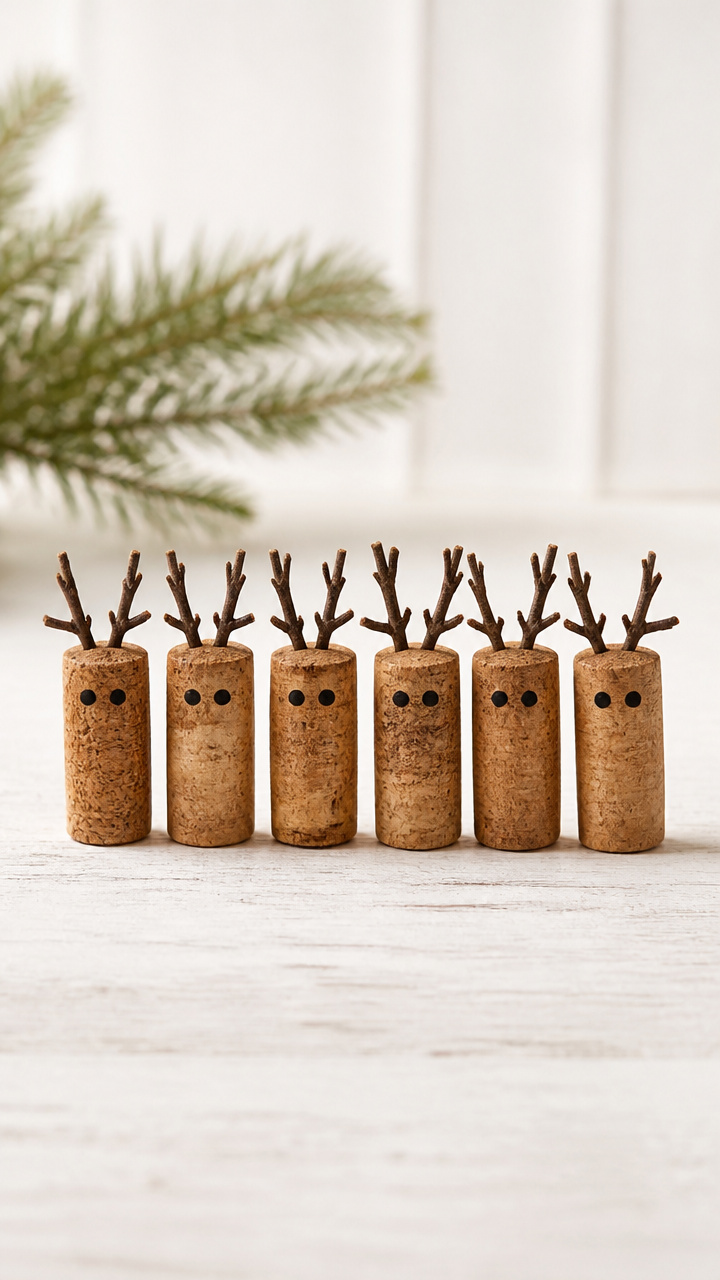Wine Cork Reindeer