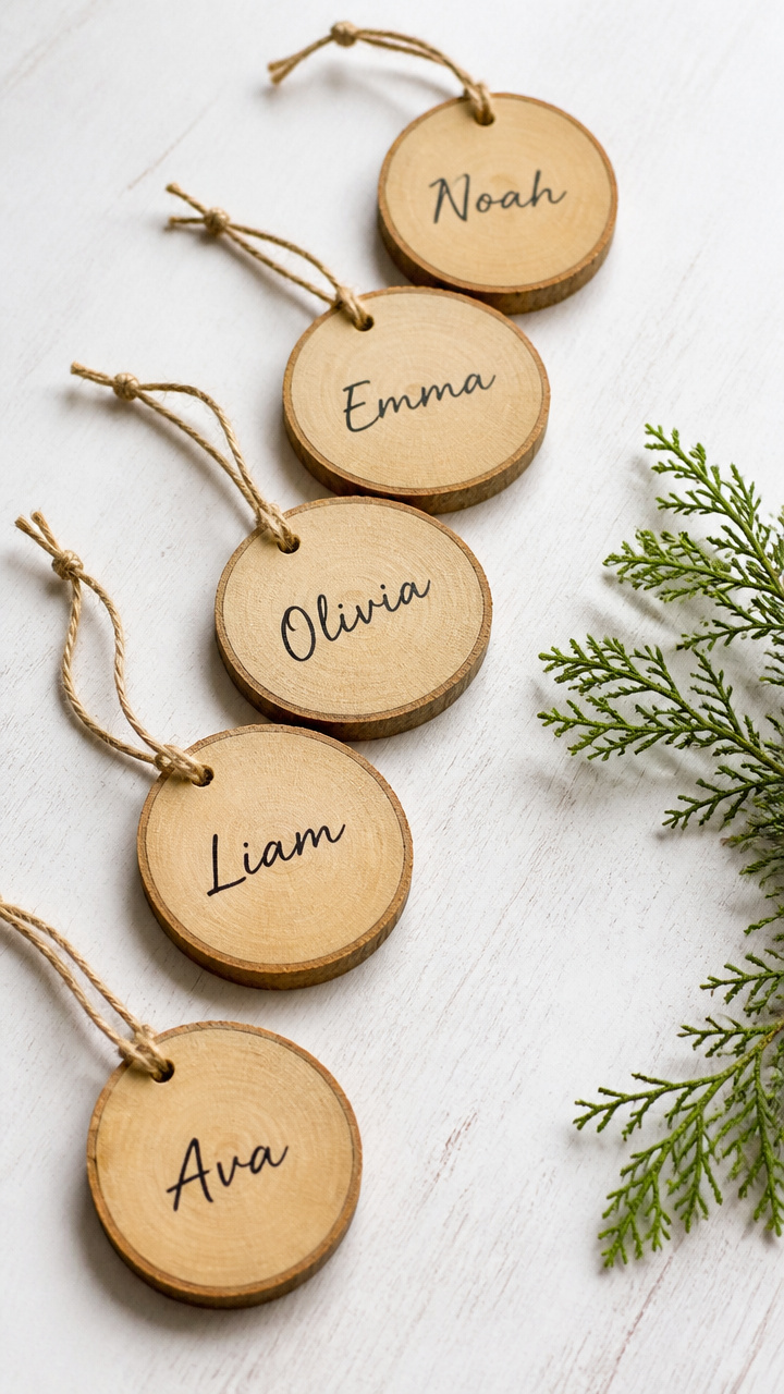Wood Slice Name Tags