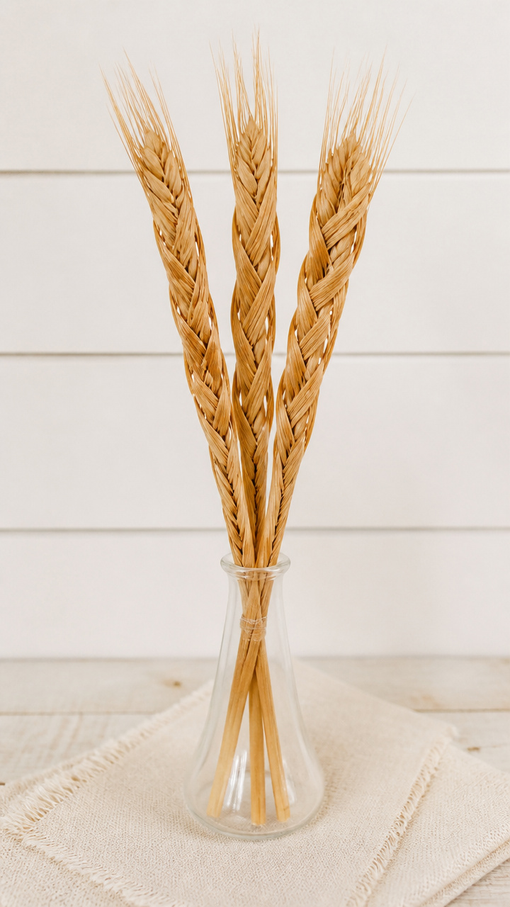 Woven Wheat Stalk Decor