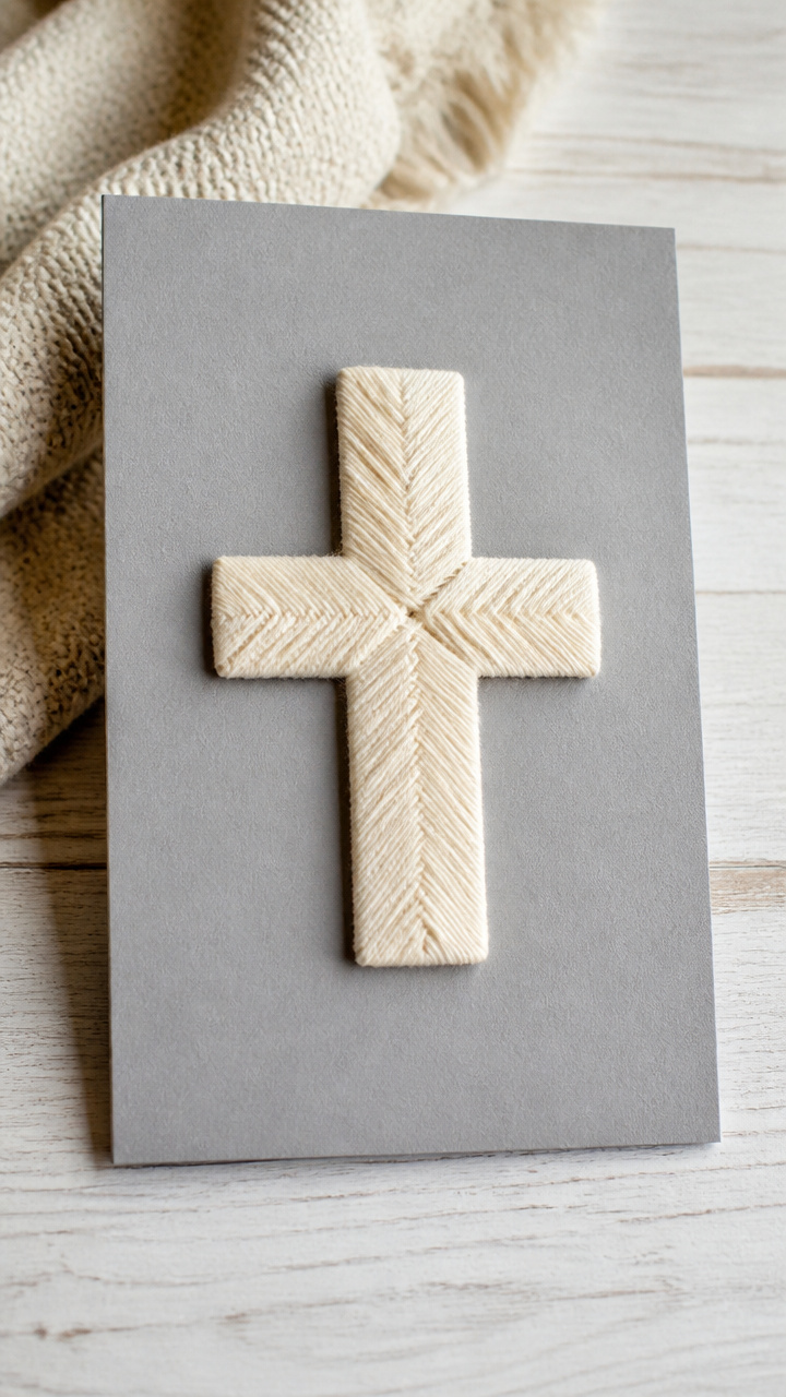 Yarn-Wrapped Cross
